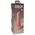 King Cock Elite 6 - dildo realista com ventosa (15cm) - natural