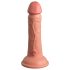 King Cock Elite 6 - dildo realista com ventosa (15cm) - natural