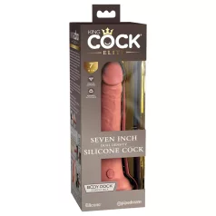   King Cock Elite - dildo realístico com ventosa - 18cm - cor natural