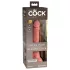 King Cock Elite - dildo realístico com ventosa - 18cm - cor natural