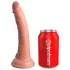 King Cock Elite - dildo realístico com ventosa - 18cm - cor natural