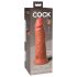 King Cock Elite 8 - Dildo com Ventosa (20cm) - Cor Natural Escura