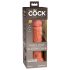 King Cock Elite 8 - Dildo com Ventosa (20cm) - Cor Natural Escura