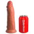 King Cock Elite 8 - Dildo com Ventosa (20cm) - Cor Natural Escura