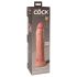 King Cock Elite 9 - Dildo realista de ventosa (23cm) - Pele natural