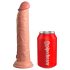 King Cock Elite 9 - Dildo realista de ventosa (23cm) - Pele natural
