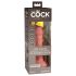 King Cock Elite 6 - Vibrador com Ventosa (15cm) - Natural