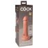 King Cock Elite 6 - Vibrador com Ventosa (15cm) - Natural