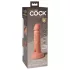 King Cock Elite 6 - vibrador com ventosa (15 cm) - cor natural