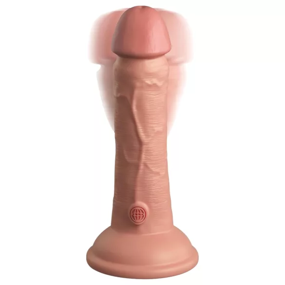 King Cock Elite 6 - vibrador com ventosa (15 cm) - cor natural