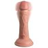 King Cock Elite 6 - Vibrador com Ventosa (15cm) - Natural