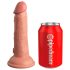 King Cock Elite 6 - Vibrador Realista 15cm (Tom Natural Escuro)