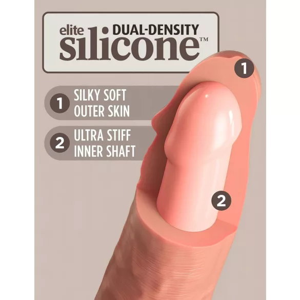 King Cock Elite 6 - vibrador realístico 15cm - cor pele escura