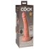 King Cock Elite 7 - Vibrador com ventosa, controle remoto 18cm - natural