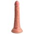 King Cock Elite 7 - Vibrador com ventosa, controle remoto 18cm - natural