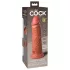 King Cock Elite 8 - vibrador realístico 20cm - silicone marrom