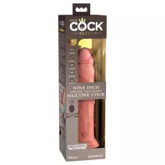 King Cock Elite 9 - vibrador com ventosa 23cm - cor natural