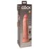 King Cock Elite 9 - Vibrador com ventosa 23cm - Natural