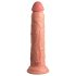 King Cock Elite 9 - Vibrador com ventosa 23cm - Natural