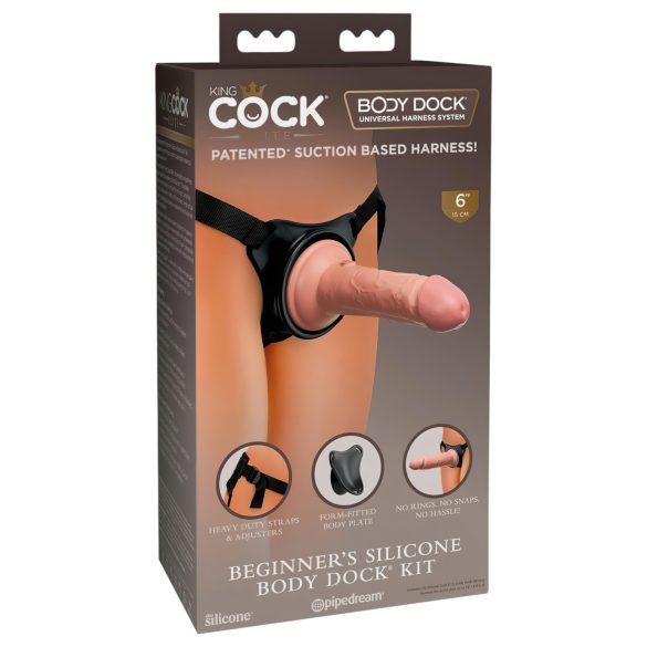 King Cock Elite Beginner's - Strap-on Dildo (Natural)