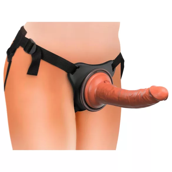 King Cock Elite Comfy - cinta com dildo realístico - pele escura