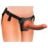King Cock Elite Confort - Dildo com Arnês (tom natural escuro)