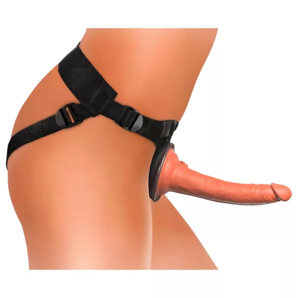King Cock Elite Comfy - cinta com dildo realístico - pele escura