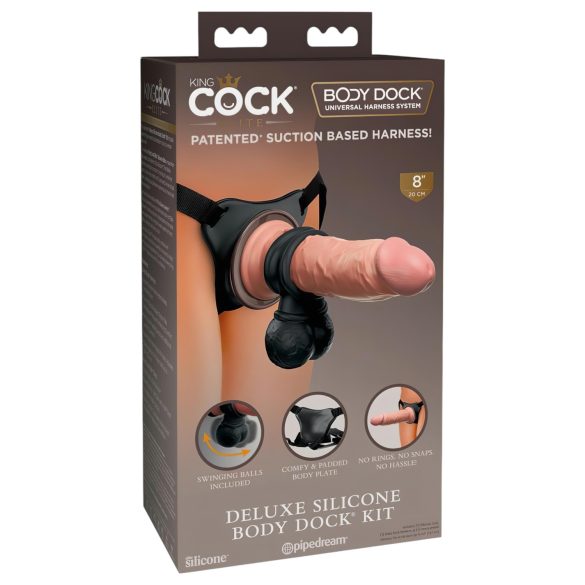 King Cock Elite Deluxe - Conjunto de Dildos Strap-On