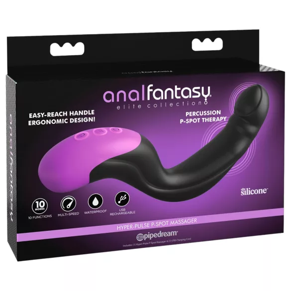 Anal Fantasy - vibrador de próstata pulsante (preto)