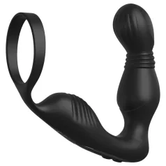   Anal Fantasy Elite - vibrador de próstata com anel peniano - silicone preto