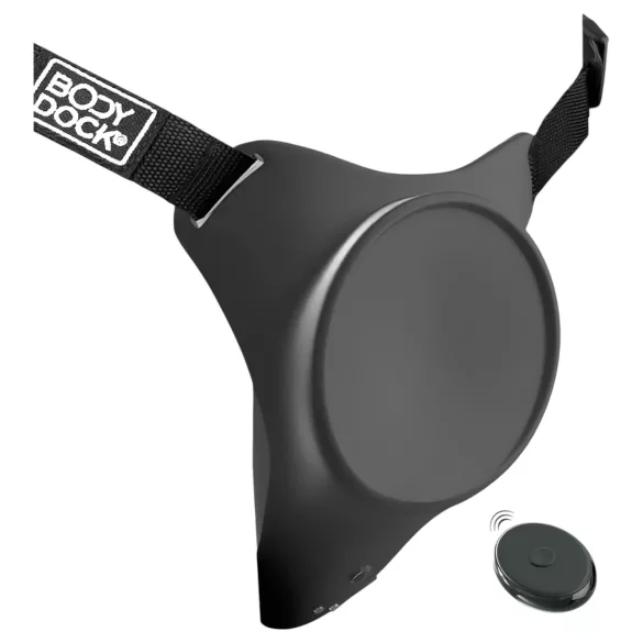 Body Dock - dildo com arnês G-ponto e Silexd 7 - silicone