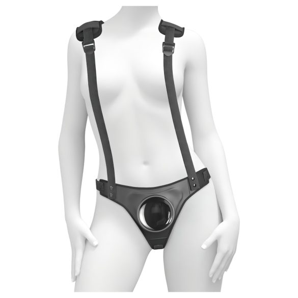 Body Dock - Arnês com Alça (Preto)