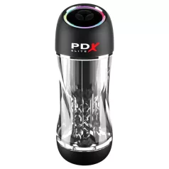   PDX ViewTube Pro - masturbador de sucção e vibração (preto)