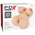PDX Big Titty - torso realista com seios gigantes (cor natural)