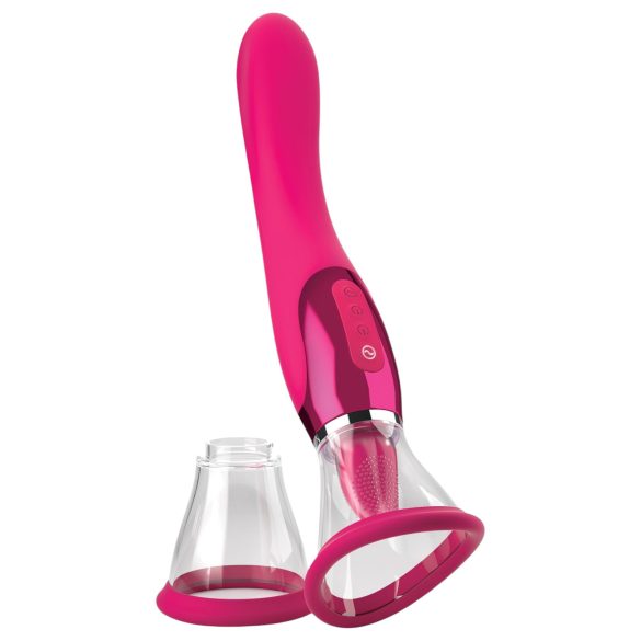 JimmyJane Apex - vibrador língua 2em1 (rosa)