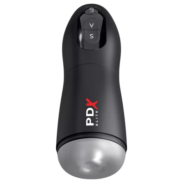 PDX Suck-O-Matic - masturbador automático recarregável - silicone preto
