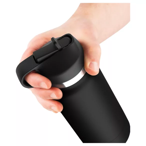 Fap Flask Thrill Seeker - masturbador discreto em forma de garrafa - preto