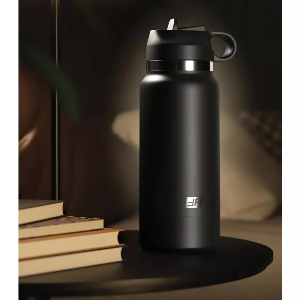 Fap Flask Thrill Seeker - masturbador discreto em forma de garrafa - preto
