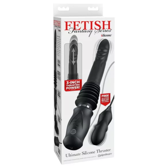 Fetish - vibrador empurrador - preto
