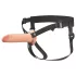 X-TENSION Elite - dildo oco com arnês (cor natural)