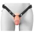 X-TENSION Elite - dildo oco com arnês (cor natural)