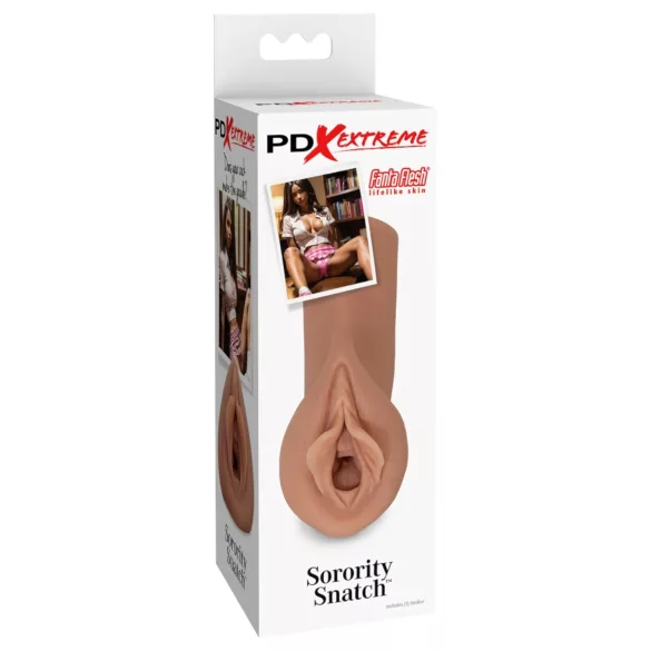Pipedream Sorority Snatch - masturbador masculino vagina artificial cor natural