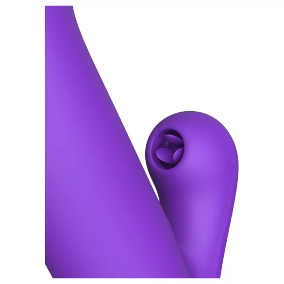 Fantasy For Her - Vibrador empurrador 2 em 1 e estimulador de clitóris (roxo)