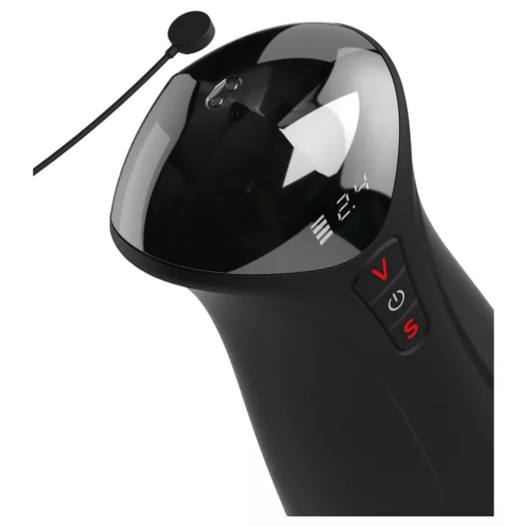 PDX Elite Fuck-O-Mat Pro XL - masturbador vibratório com sucção estimulada (preto)