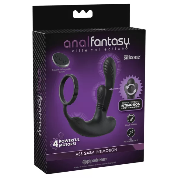 Anal Fantasy Ass-Gasm IntiMotion - vibrador anal e de próstata (preto)
