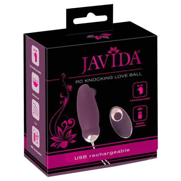 Javida - Ovo Vibratório Pulsante com Rádio (Roxo)