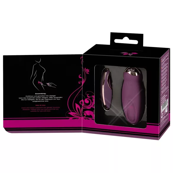 Javida - ovo vibratório pulsante com controle remoto - roxo