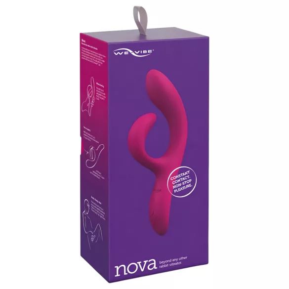 We-Vibe Nova 2 - vibrador com estimulador de clitóris - silicone roxo