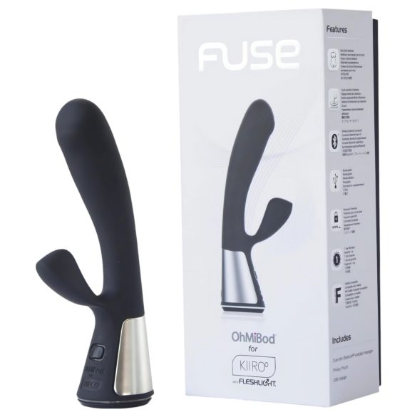 Fleshlight OHMIBOD Kiiroo - Vibrador Inteligente com Estimulador de Clitóris (Preto)