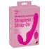Strapless Strap-On - Vibrador sem alças (rosa)